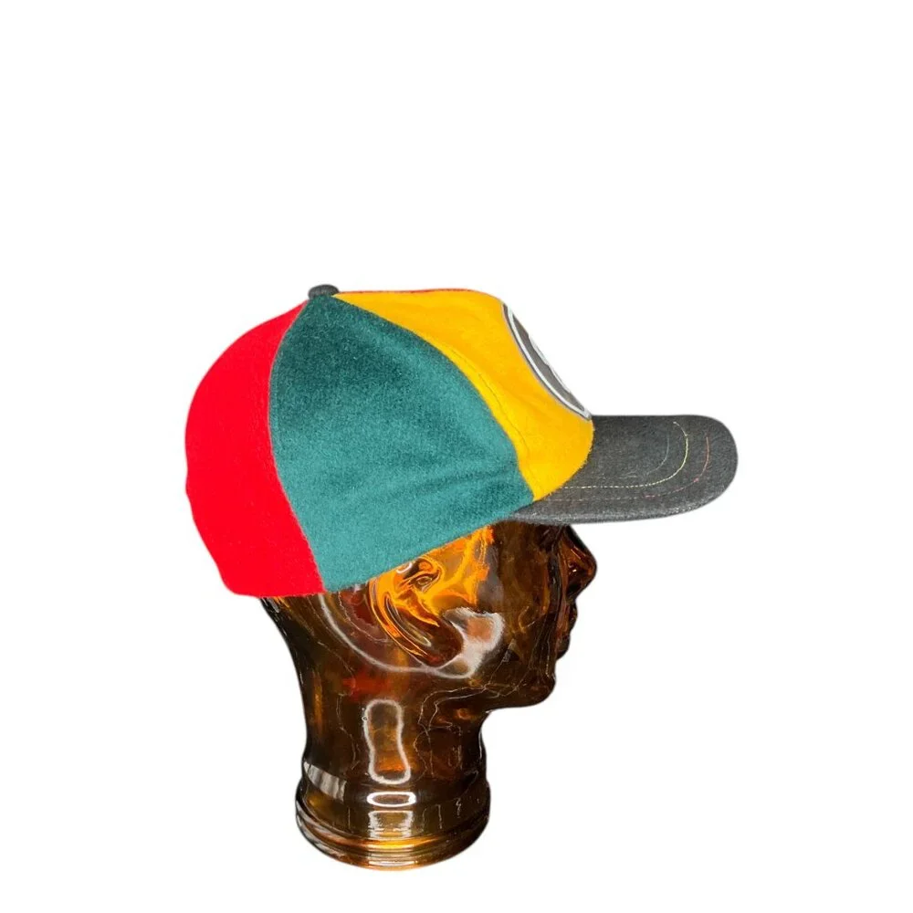 Vintage Magic 8 Ball‎ Red Snapback Cap Hat Union Made In USA Wool Adjustable